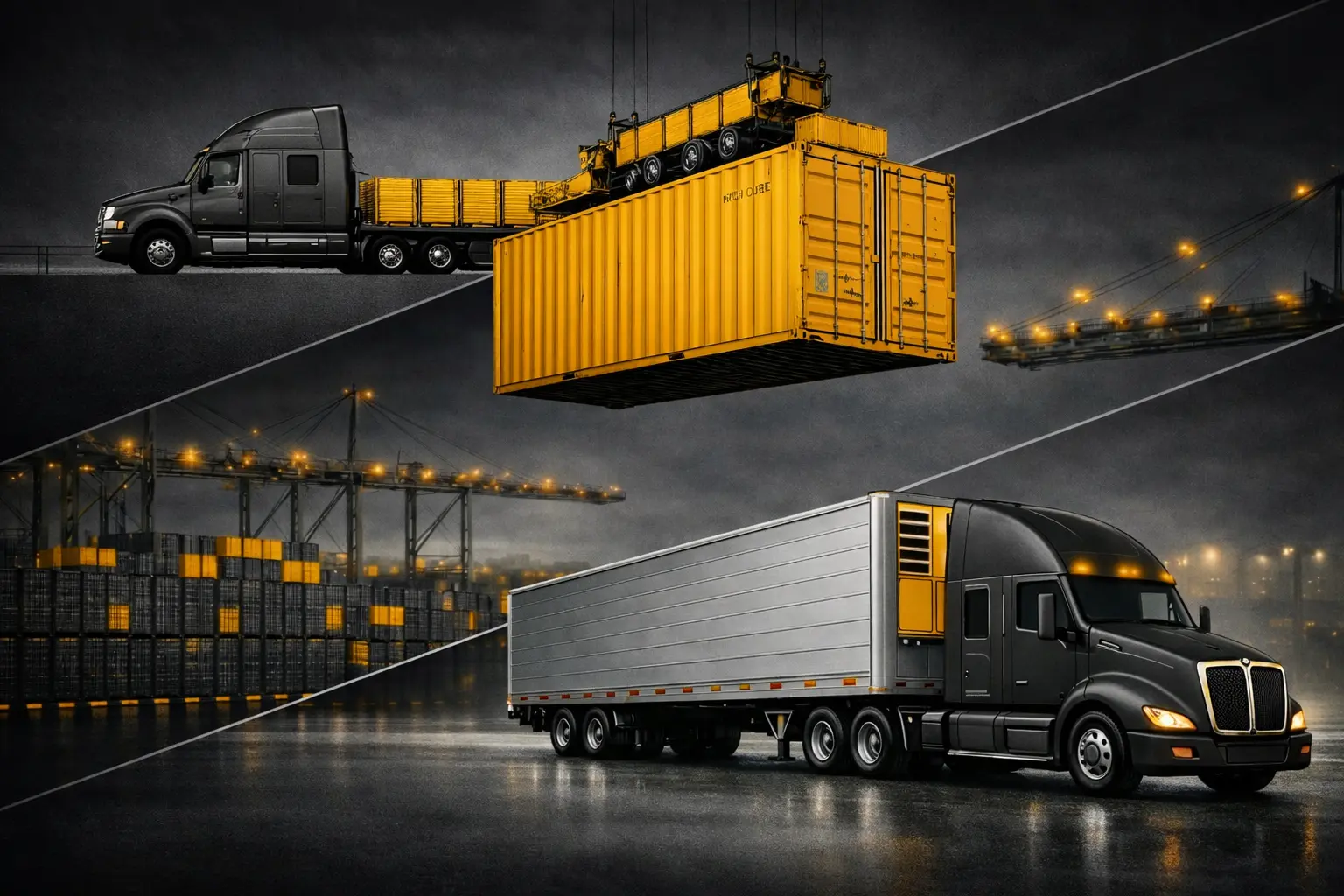 Axiom freight network serving over-the-road and international shipments