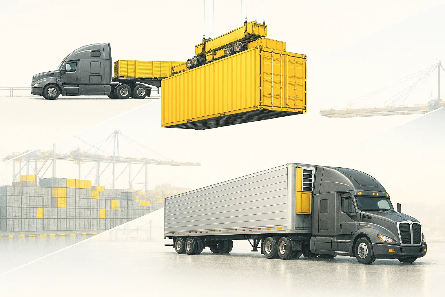 Axiom freight network serving over-the-road and international shipments